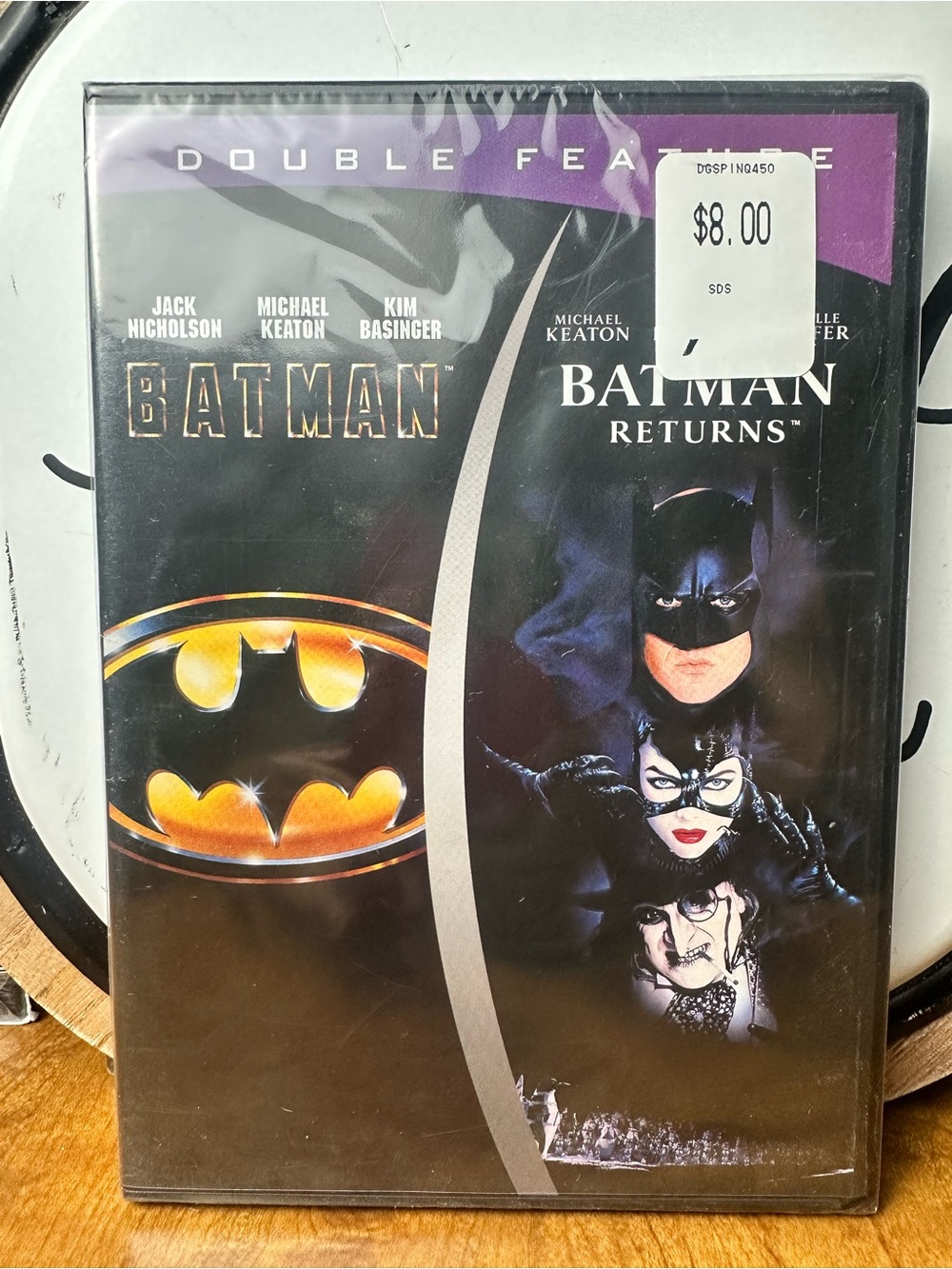 Warner Bros. Batman Double Feature DVD - Black & Purple Accents